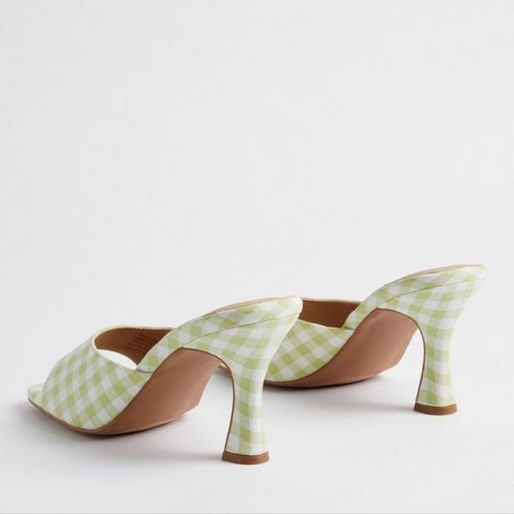 11 WW • Torrid • Square Toe Mule - Extra Wide Width - Gingham Check Plaid - Picture 2 of 6